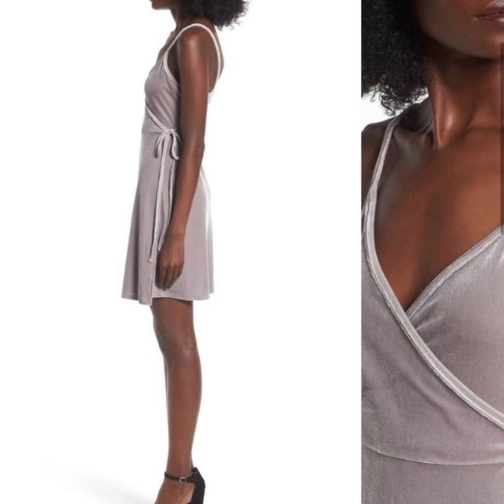 Nordstrom BP Velour Wrap Dress